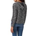 B Collection By Bobeau Jackie Grey Black Jacquard Knit Hooded Pullover Size XL Photo 4