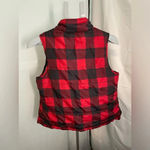 Natural Reflections Black and red buffalo‎ plaid  puffer vest size small Photo 4