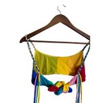 Paper London Sunshine Bikini Top Rainbow Stripe Womans Medium Photo 1