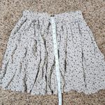 Brandy Melville  White Blue Floral  Skirt 15” Long Flowy Light Photo 4