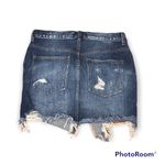 Free People  We the Free Distressed Jean Denim Skirt size 27 Photo 1