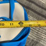 La Blanca  Blue Swimsuit Front Tie Bikini Top ONLY Size Small EUC #1920 Photo 5