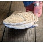 Vtg Beaded Romantic Art Deco Zip Purse Bag Clutch Wallet 7"x4" Belgium Handmade Tan Photo 4