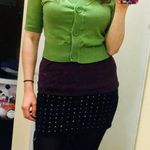 Garage - Stretch Studded Black Bodycon Mini Skirt (VGUC) Photo 1