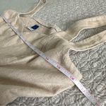 Old Navy Fit & Flare Sleeveless Linen Blend Pocket Midi Dress Flax Size S Photo 10