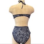 Aerie Swimsuit One Piece Monokini Navy Floral L Large Photo 2