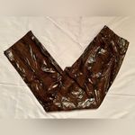 Pretty Little Thing Brown Faux Leather Snakeskin Straight Leg Pants 4 Photo 14