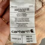 Carhartt  Peach Orange Heathered Pullover Hoodie Thumbholes Women's Medium Casual Photo 5