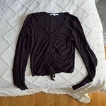 Antistar Black cinched front tie long sleeve Photo 0