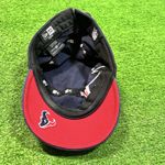 Y2K Houston Texans Big Logo Hat Women's New Era Military Style Hat Vintage Blue Photo 5