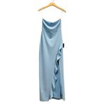 Lulus After Hours Light Blue Strapless Ruffled Maxi Dress size Small NWT Photo 5