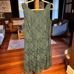 Donna Karan Deep Green Lace Tea Dress sz 12 Photo 7