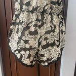 Vintage Escapades Brocade Sheer Bodysuit Romper Black Size M Photo 4