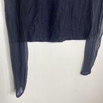 The Limited  Y2k Black Long Sleeve Mesh Fitted Top Size Medium Photo 3