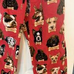 Nick & Nora Pajama Pants Sz Small Red Milkbone Dog Treat Biscuits Dogs Flannel Photo 3