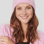 NWOT SAMSOE women's nor hat in orchid smoke alpaca merino wool blend winter hate Pink Photo 0