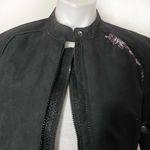 JOE ROCKET Black Riding Jacket Leguna Seca Moto Floral Design Women Size Medium Photo 5