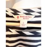 Brooks Brothers Women’s Navy White Striped Top Large Long Flare Eyelet Sleeves Photo 1