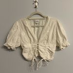 Sky to Moon White Eyelet Blouse – Size L Size L Photo 1