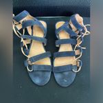 Frye  BLAIR SIDE WOMENS BLUE BROWN SUEDE GLADIATOR SANDALS SHOES SZ 7.5 Photo 2