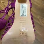 Schutz NEW  Adin Leather Lace Up Heel Sandals‎ Size 8B Photo 4