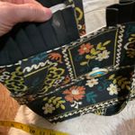 Black Shoulder Ruffle Top Button‎ Closure Printed Tote Purse Photo 9