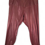 Nike One Leggings Womens 2X Metallic Red 7/8 Tight Fit Performance Athleisure Photo 0