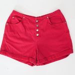 Vintage 80s Gitano High Waisted Hot Pink Denim Shorts Size 30 Photo 0