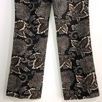 Ralph Lauren Black Label Floral Paisley Print Linen Pants Black Tan Photo 8