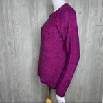 Philosophy  pink and black knit woven long sleeve sweater shirt size small Photo 3
