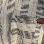 Spartina 449  100% linen button stripe prep pocket shirt Photo 1