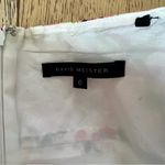 David Meister Cocktail Wedding Guest Dress Floral Strapless Fit & Flare Sz 6 EUC Photo 2