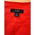 J.Crew  Ruffled Eyelet Lace Wrap Shirt in Bright Red Size XL X-Large Photo 4