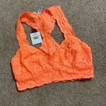 Free People  lace neon Orange bralette Photo 0