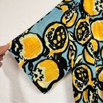 ZARA  Yellow Blue Short Sleeve Button Down Shirt Womens S Oversized Casual Lemon Photo 1