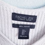 Rachel Zoe Light Gray Cotton Knit Hoodie Photo 3