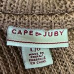 Cape Juby  Women's Ribbed Knit Long Sleeve Boat Neck Pullover Sweater Top Size L Photo 2