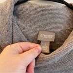 Chico's  Sz 1 M Cashmere Blend Sweater Quiet Luxury Brown Cozy S Minimalist Photo 3