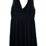 J.Crew 100% Silk Crepe Textured V-Neck Mesh Shoulder Dress Formal Cocktail 4 Photo 0