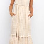 Petal and Pup  Prudence Dress - Beige Gingham Photo 0