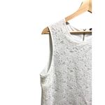 Karl Lagerfeld Lace Overlay Sleeveless Blouse White Size XL Romantic Beach Boho Photo 8