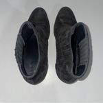 Vince Black Suede Chukka Pull On Ankle Heeled Booties Size 7 Photo 6