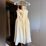 Oh Polly  Floral Appliqué Midi Dress Photo 5