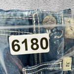 BKE  Denim Harper Jeans Womens Size 32 Cropped Blue‎ Denim Embroidered Pockets Photo 8