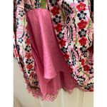 Anthropologie  x Maeve Tiered Printed Mini Dress large EMBROIDERED SQUIGGLE Photo 5