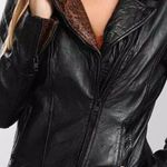 MAURITIUS Lany Leather Moto Jacket Black Size M Photo 0