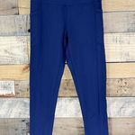 Zyia  Active Navy Pocket Brilliant Hi Rise 7/8 Legging Size 2 Photo 4