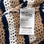 Vigoss Womens M Longline Open Front Striped Cardigan Photo 7