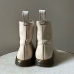 Dr. Martens Dr. Doc Martens Danica White Creme Leather 8 Eye Lace Up Combat Boots Size 7 Photo 3