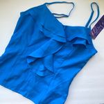 Miley Cyrus Y2K & Max Azria exposed zipper ruffle cami, size M Photo 0